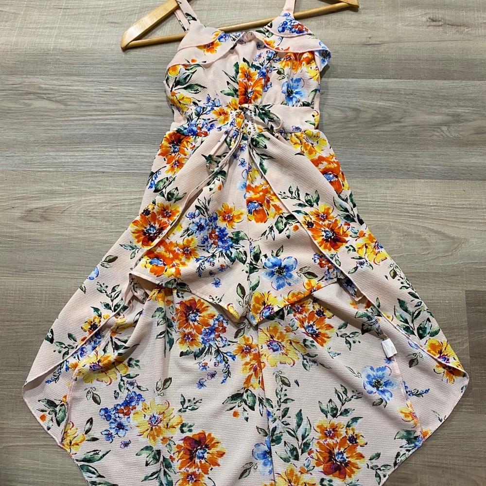 Girls Floral Romper Dress | Size 8